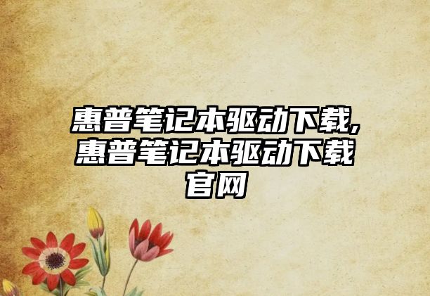 惠普筆記本驅(qū)動下載,惠普筆記本驅(qū)動下載官網(wǎng)