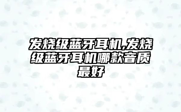 發(fā)燒級藍(lán)牙耳機,發(fā)燒級藍(lán)牙耳機哪款音質(zhì)最好