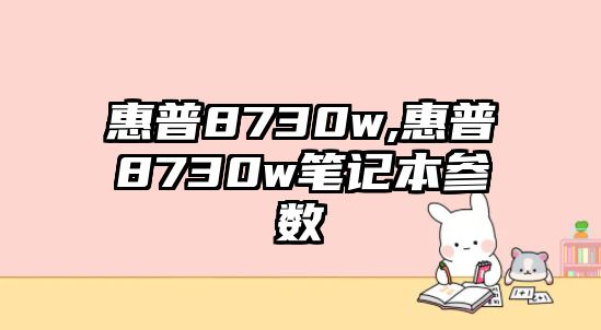 惠普8730w,惠普8730w筆記本參數